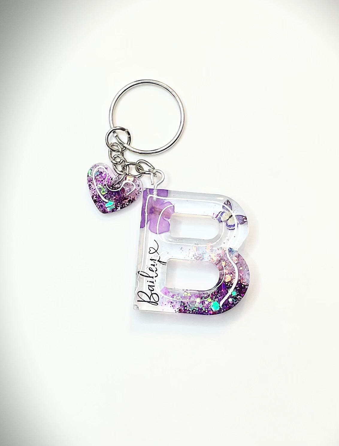 Glitter Name Keychain